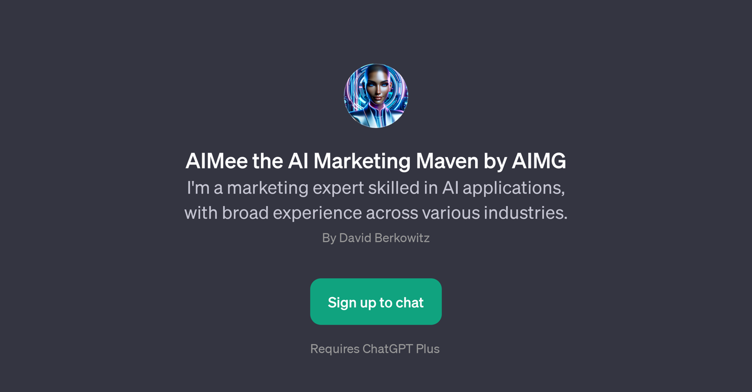 AIMee the AI Marketing Maven by AIMG website