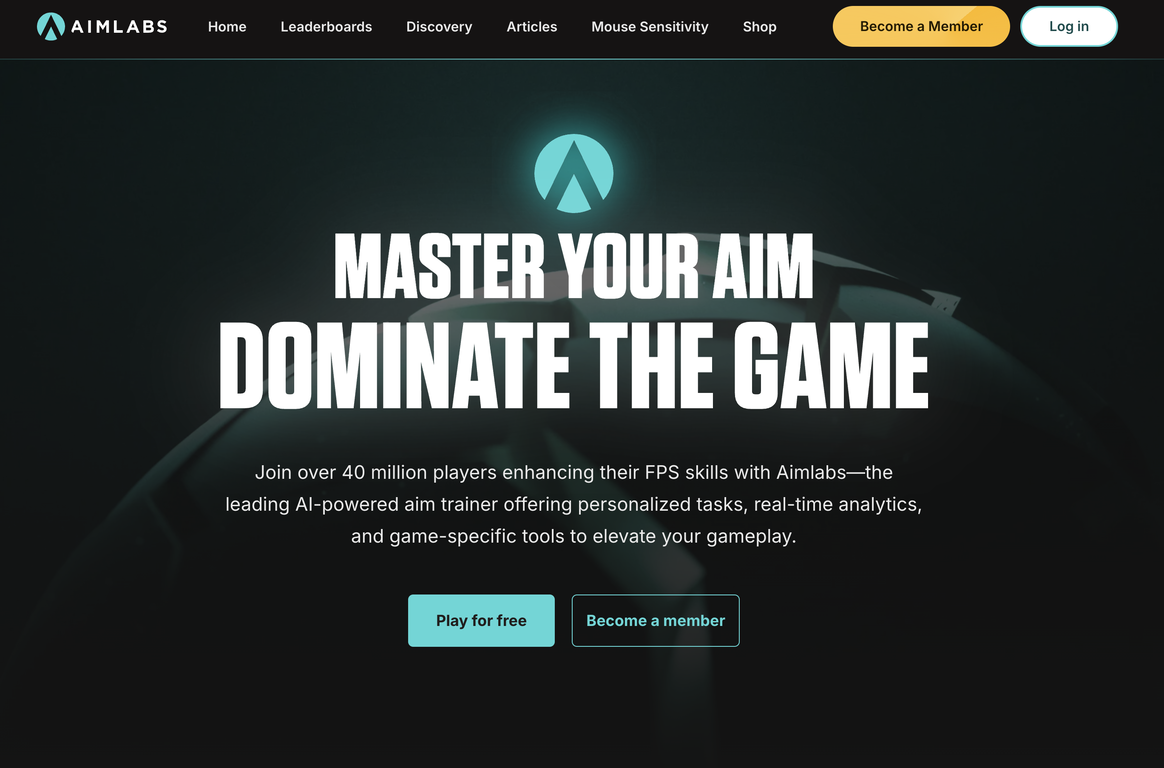 Aimlabs website