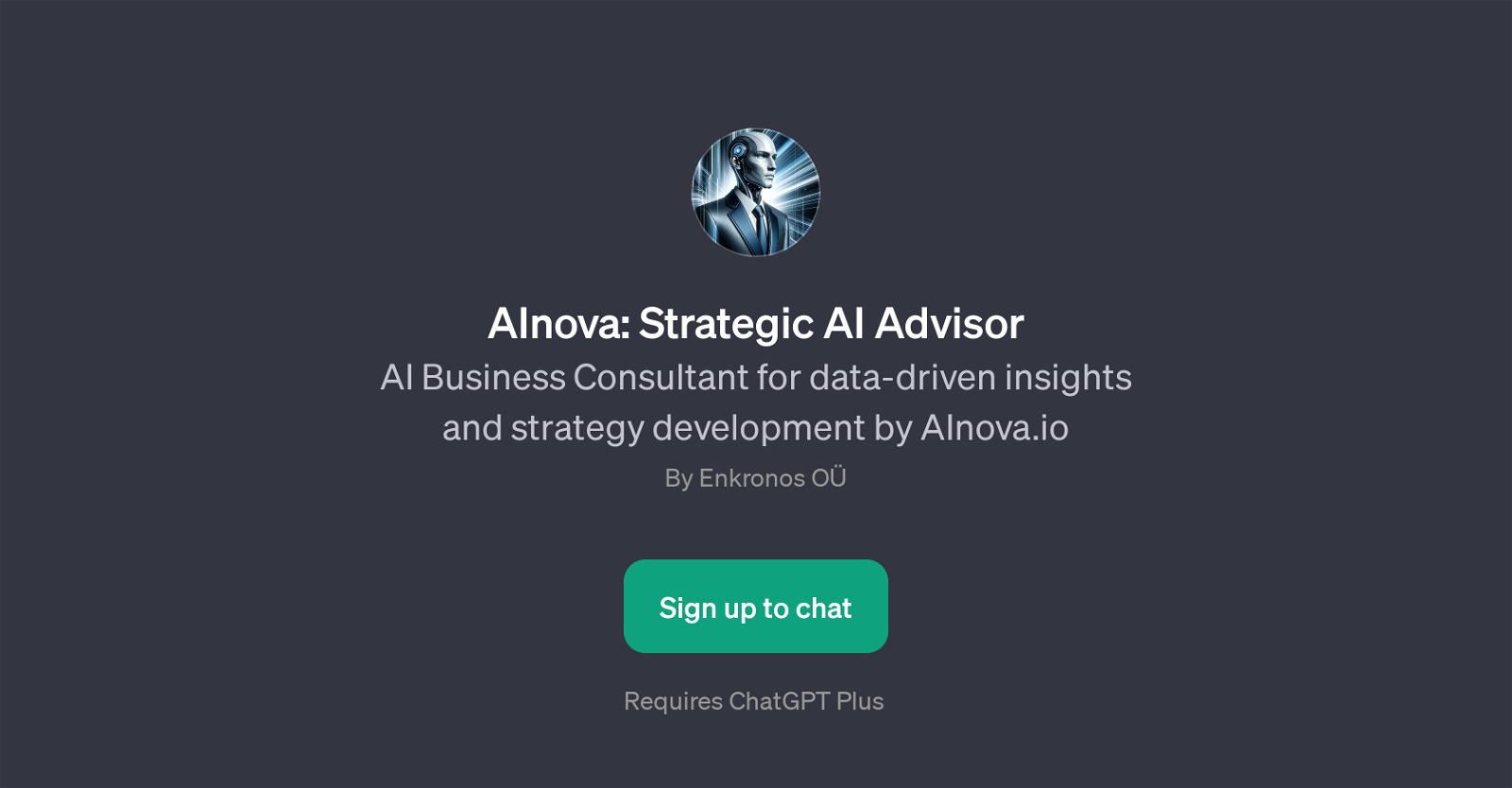 AInova: Strategic AI Advisor website