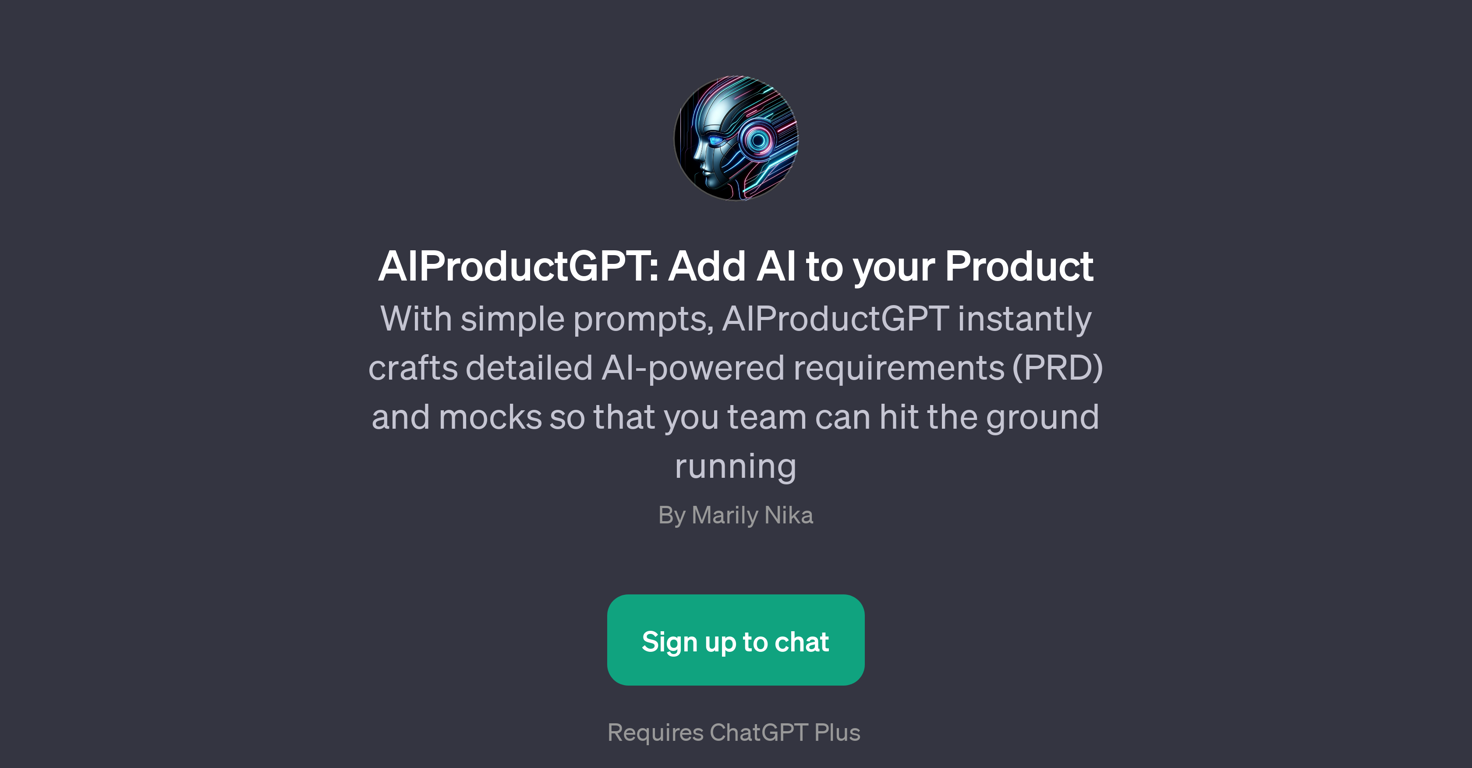 AIProductGPT website