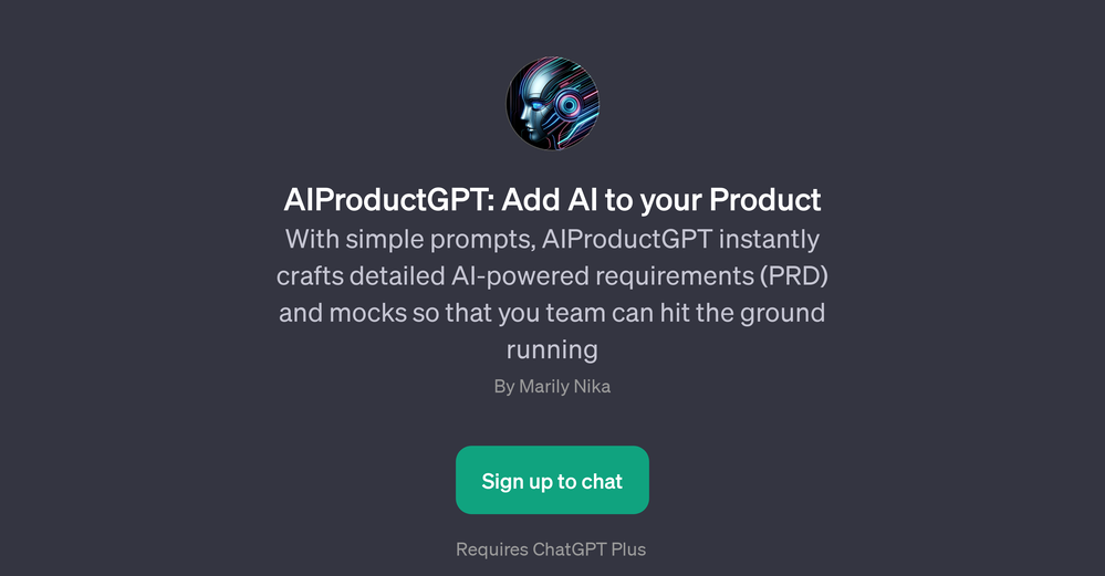 AIProductGPT website