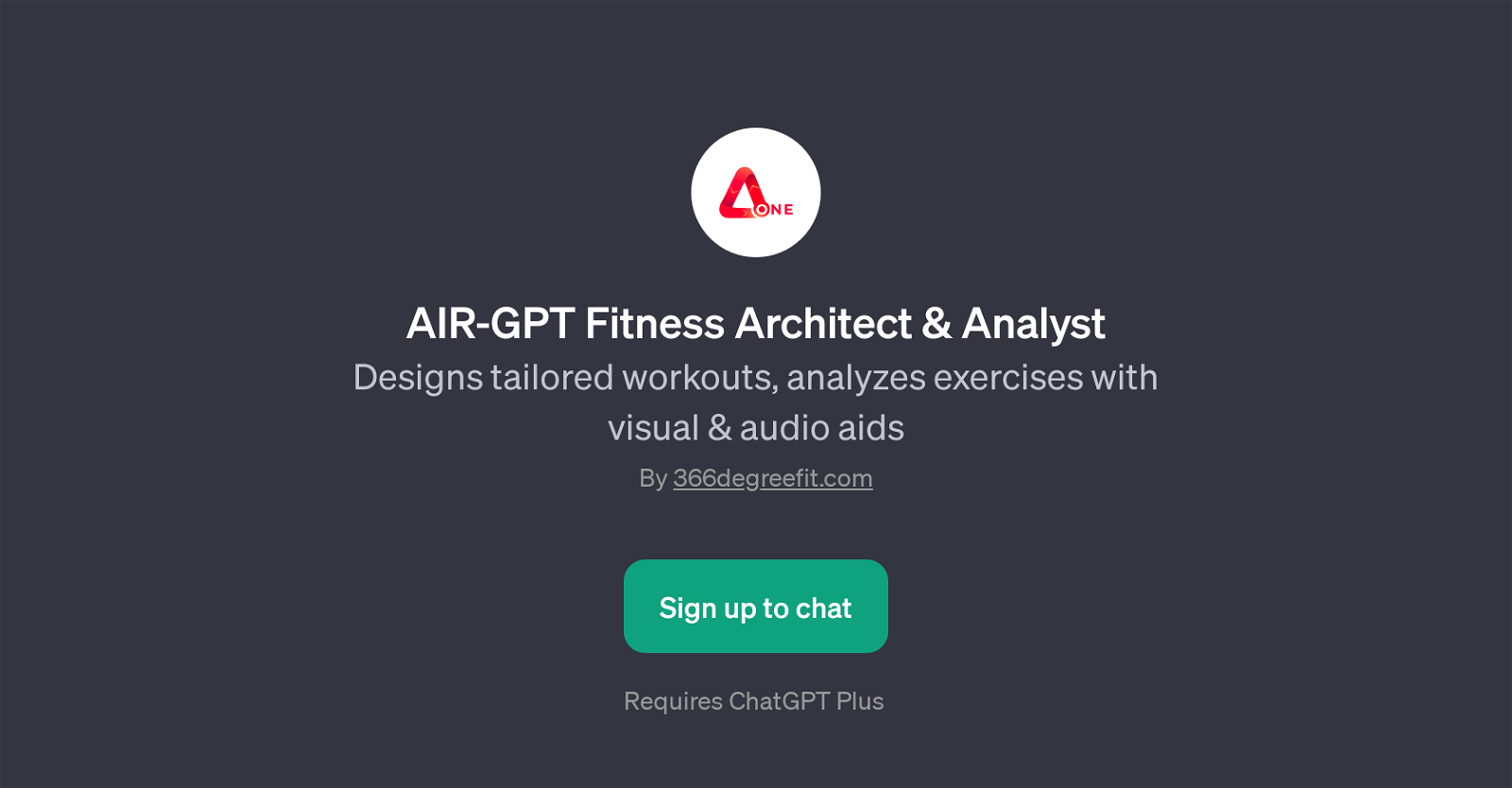 AIR-GPT Fitness Architect & Analyst website