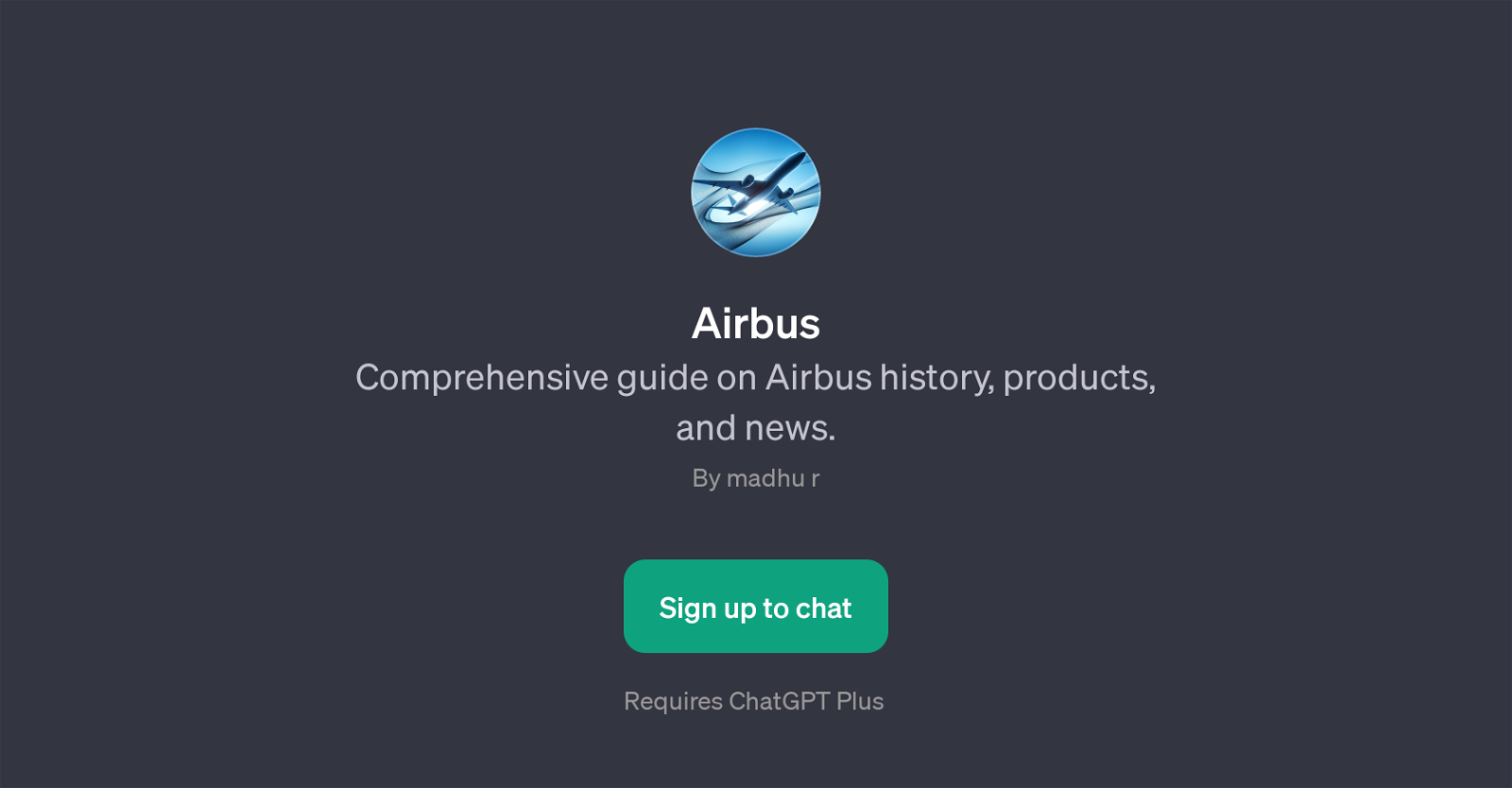 Airbus GPT website