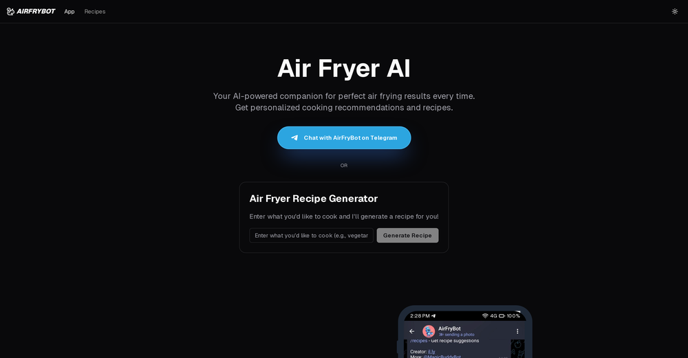 AirFryBot website