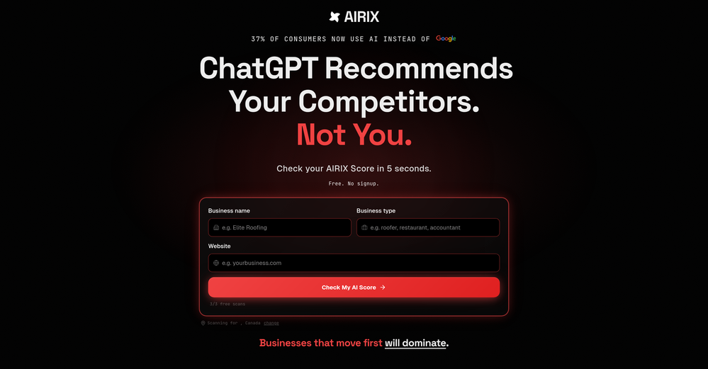 AIRIX website
