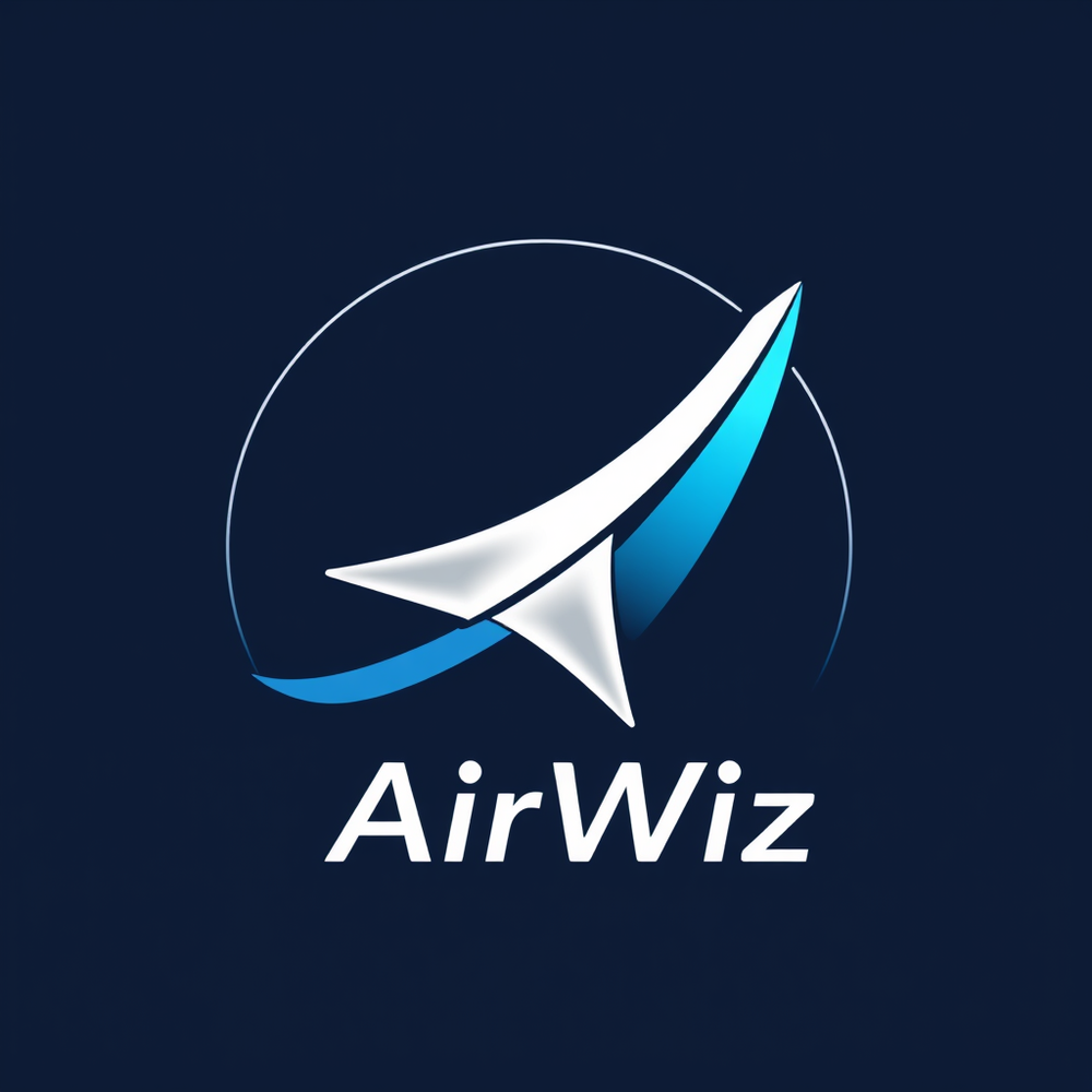 Airline / Plane Travel Company Company Name: AirWiz logo gen website