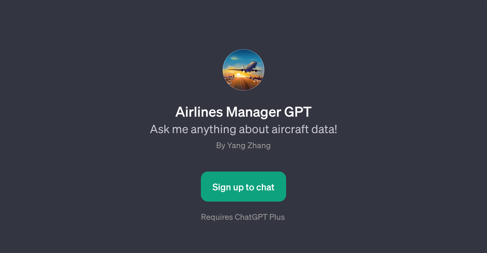 Airlines Manager GPT website