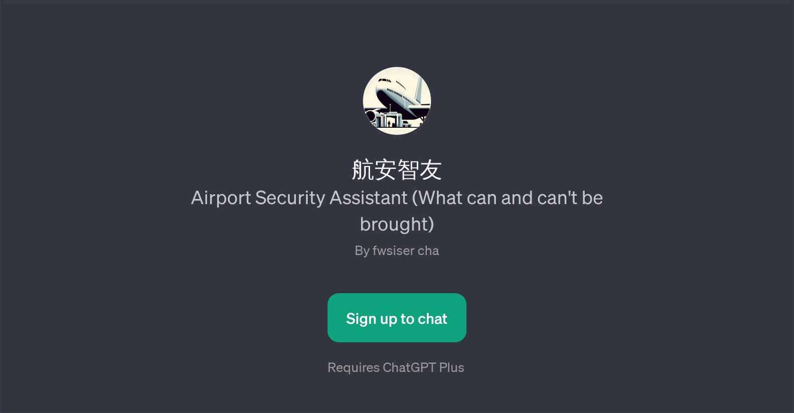 Airport Security Assistant website