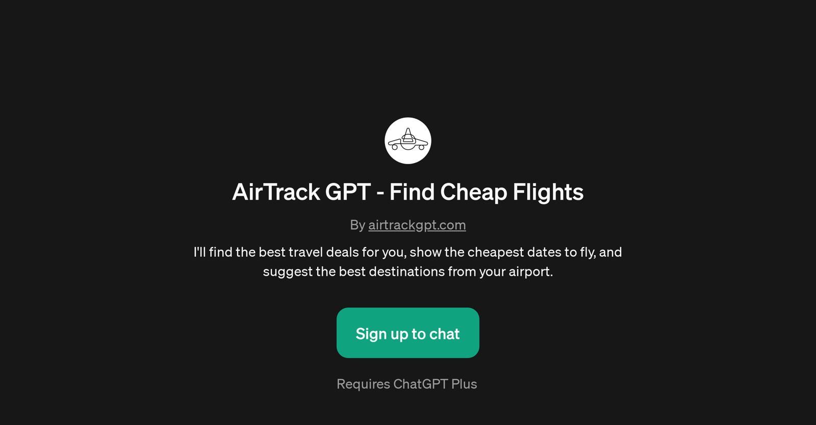AirTrack GPT website