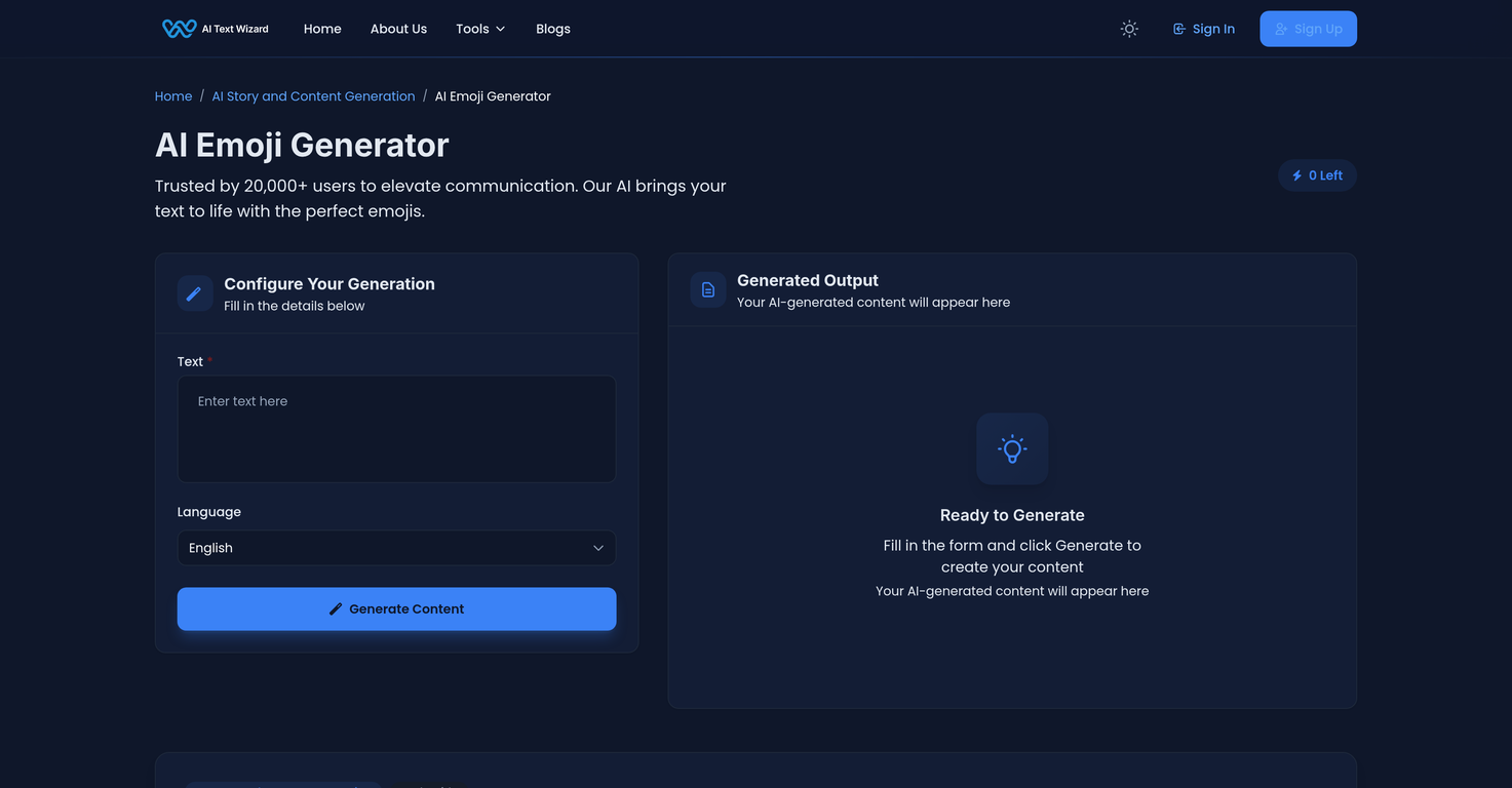 AITextWizard website