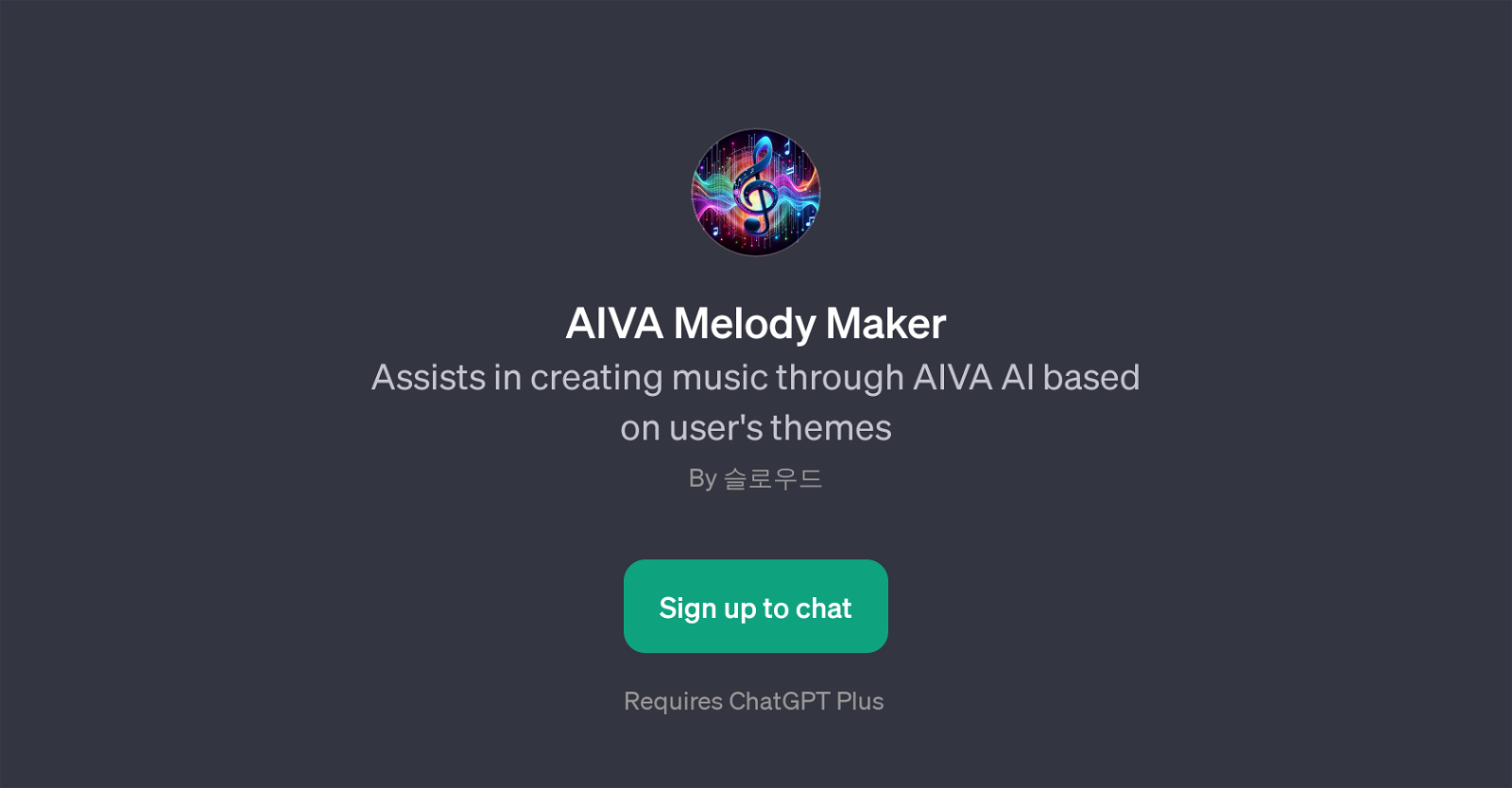AIVA Melody Maker website