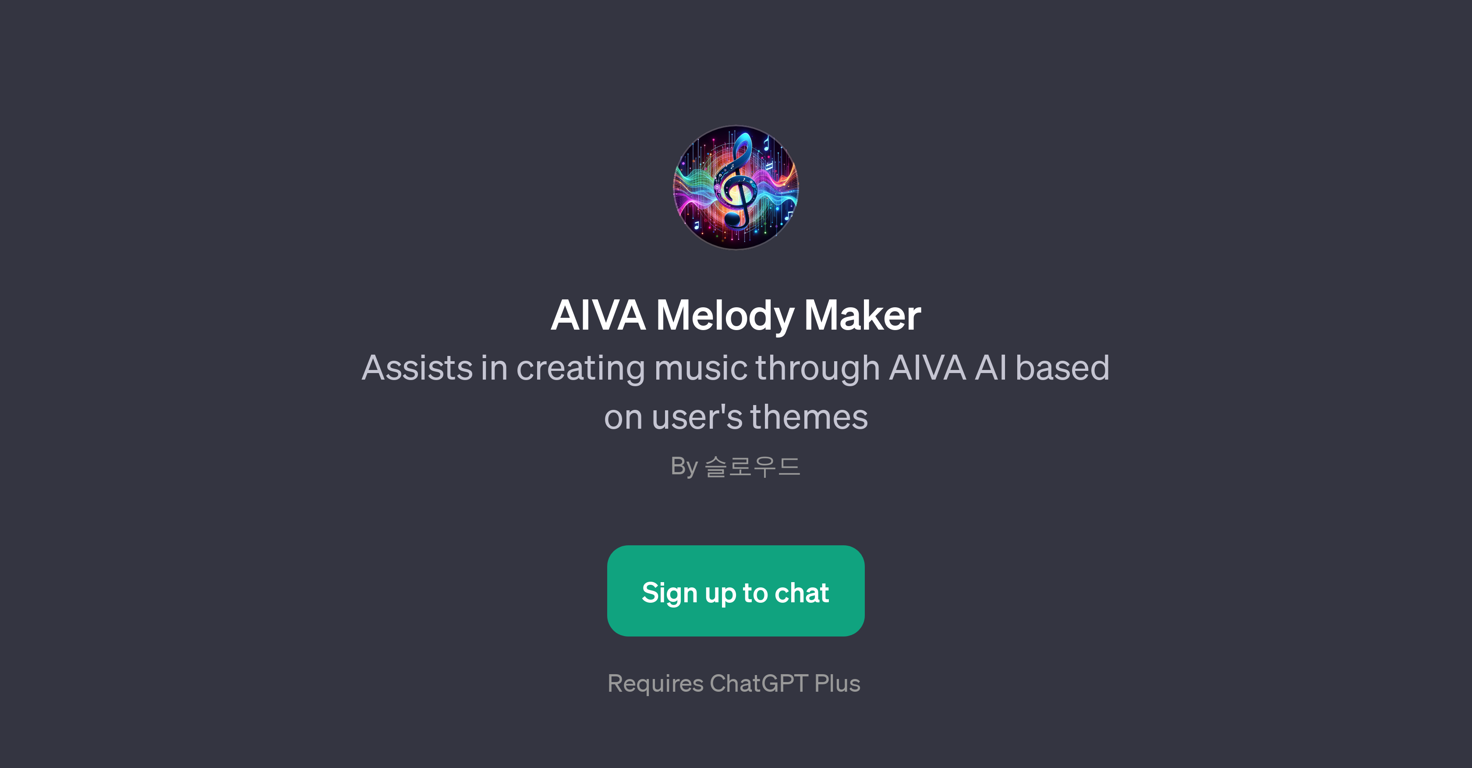 AIVA Melody Maker website