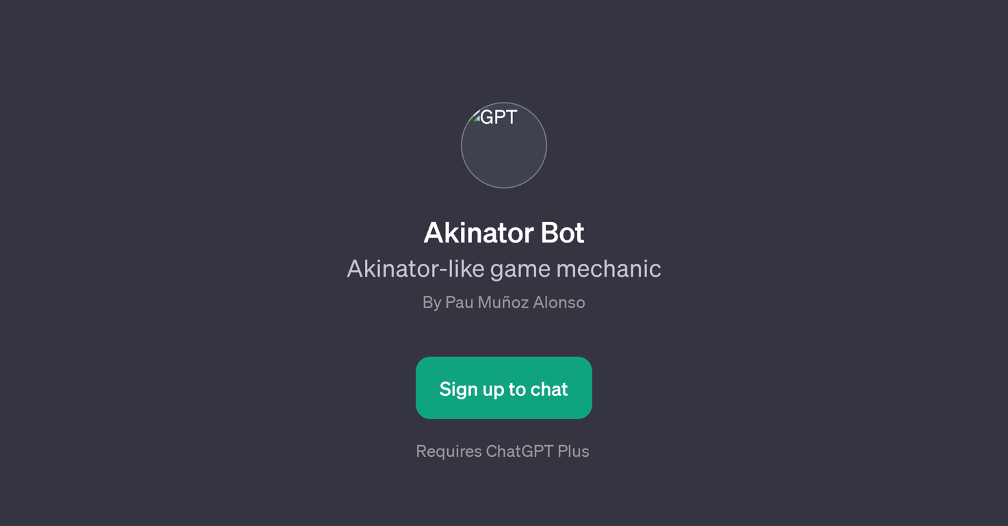 Akinator Bot website