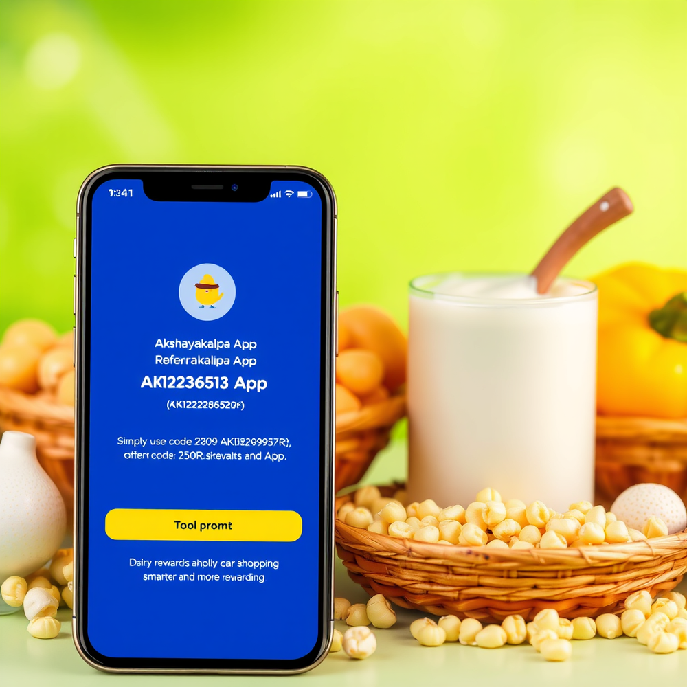 Akshayakalpa App Referral Code "AK1229852R" Get 250Rs Cashback website