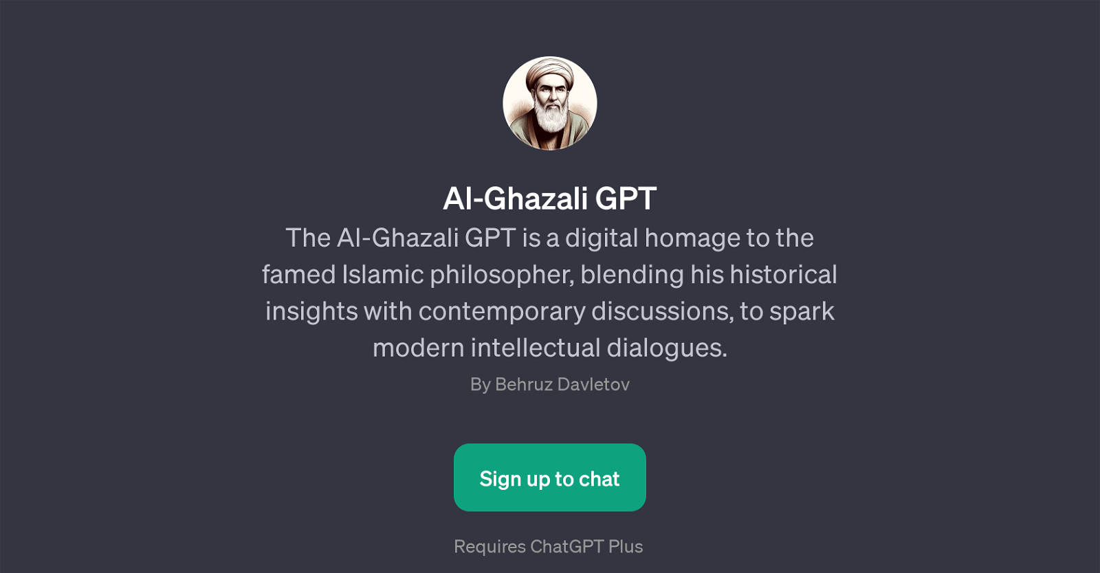 Al-Ghazali GPT website