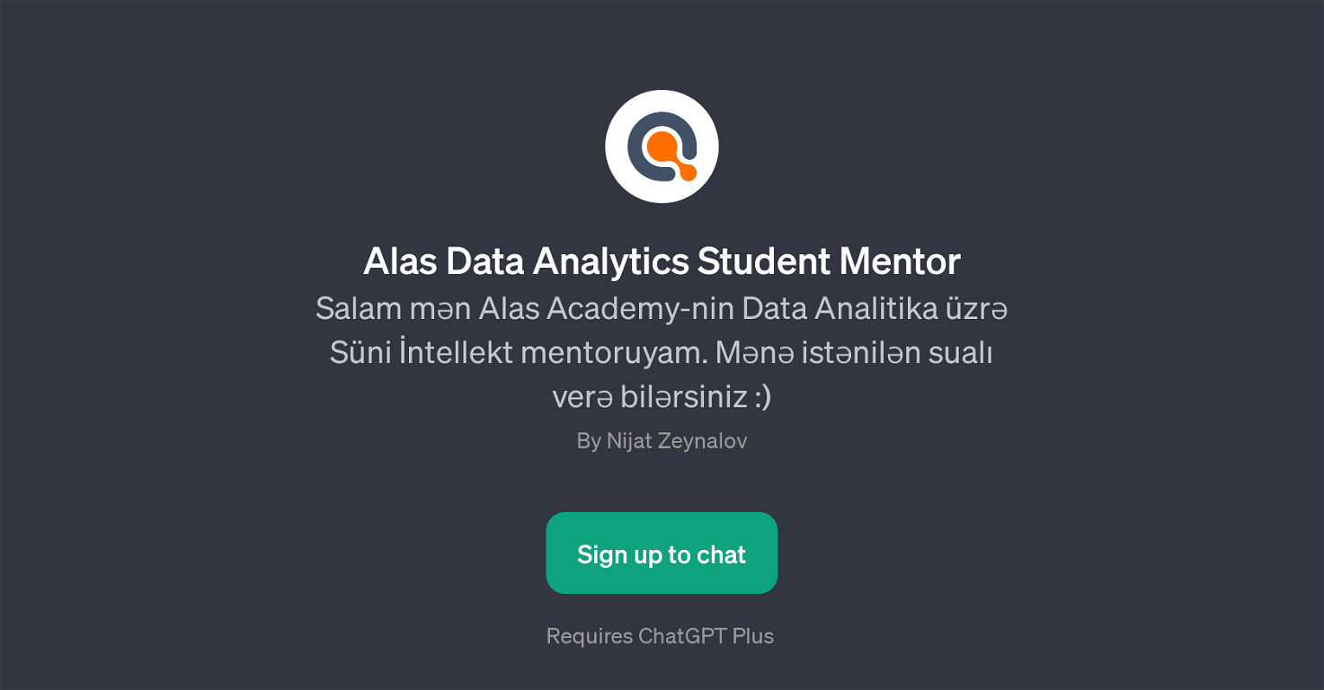 Alas Data Analytics Student Mentor website