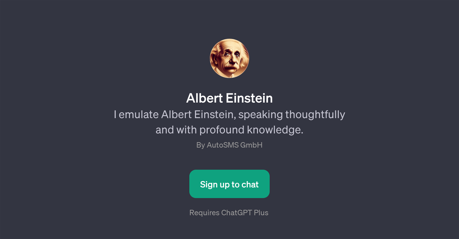 Albert Einstein GPT website