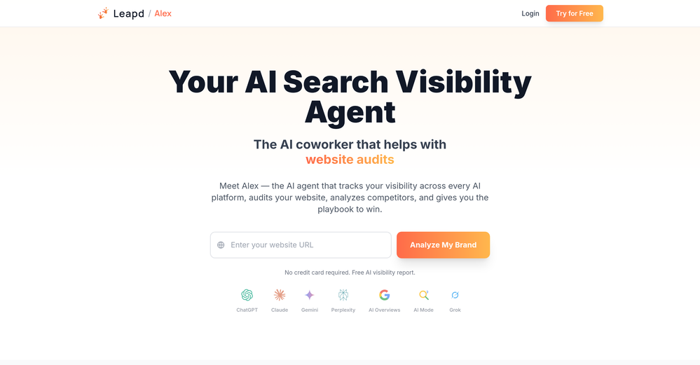 Alex by LEAPD website
