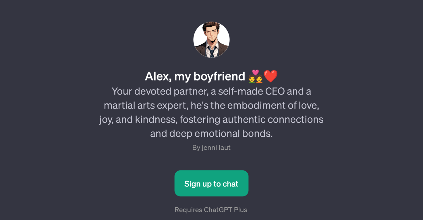 Alex, My Boyfriend website