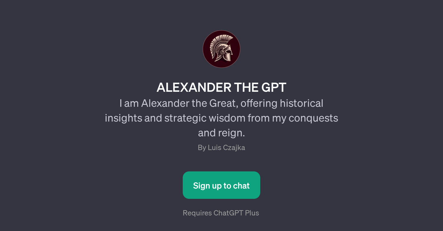 ALEXANDER THE GPT website