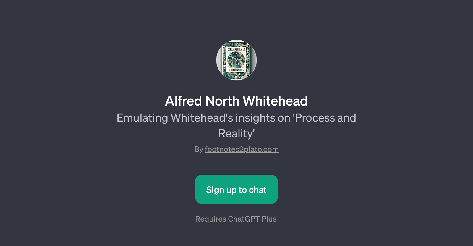 Alfred North Whitehead GPT website