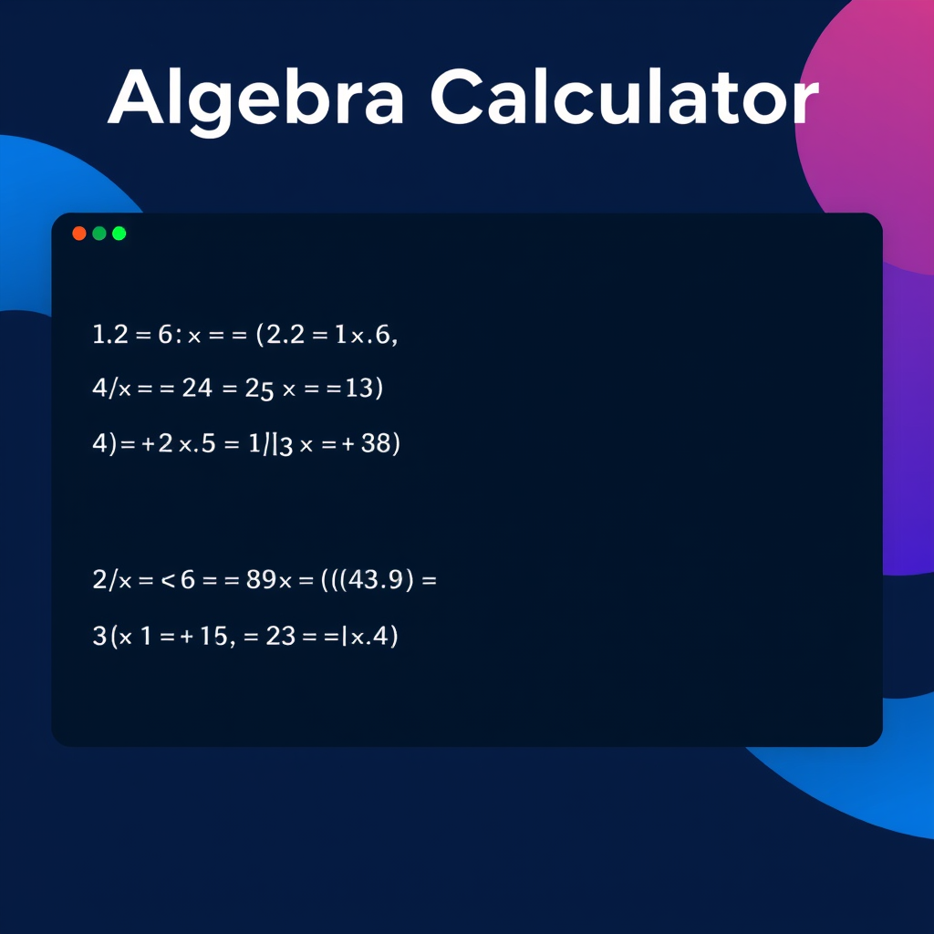 Algebra Calculator - (Free, No Signup AI Tool)