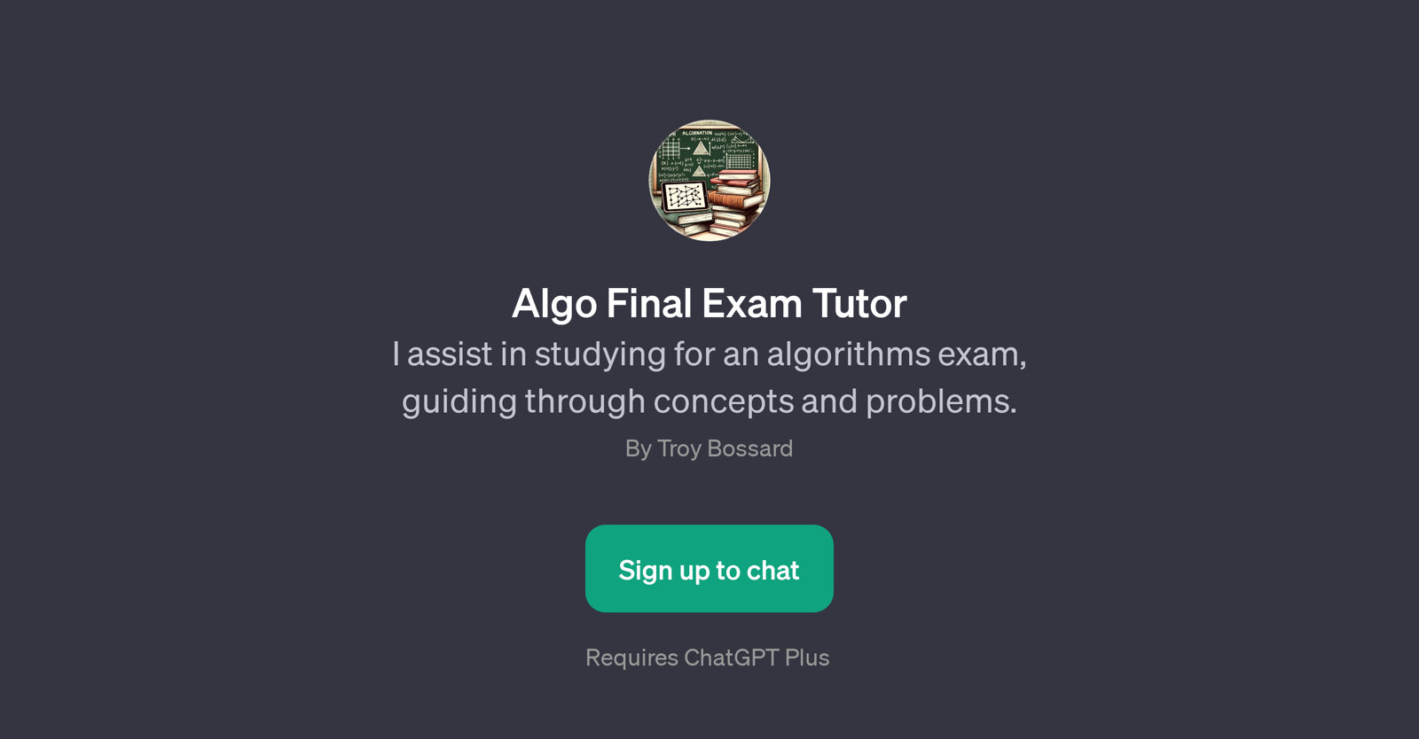 Algo Final Exam Tutor website