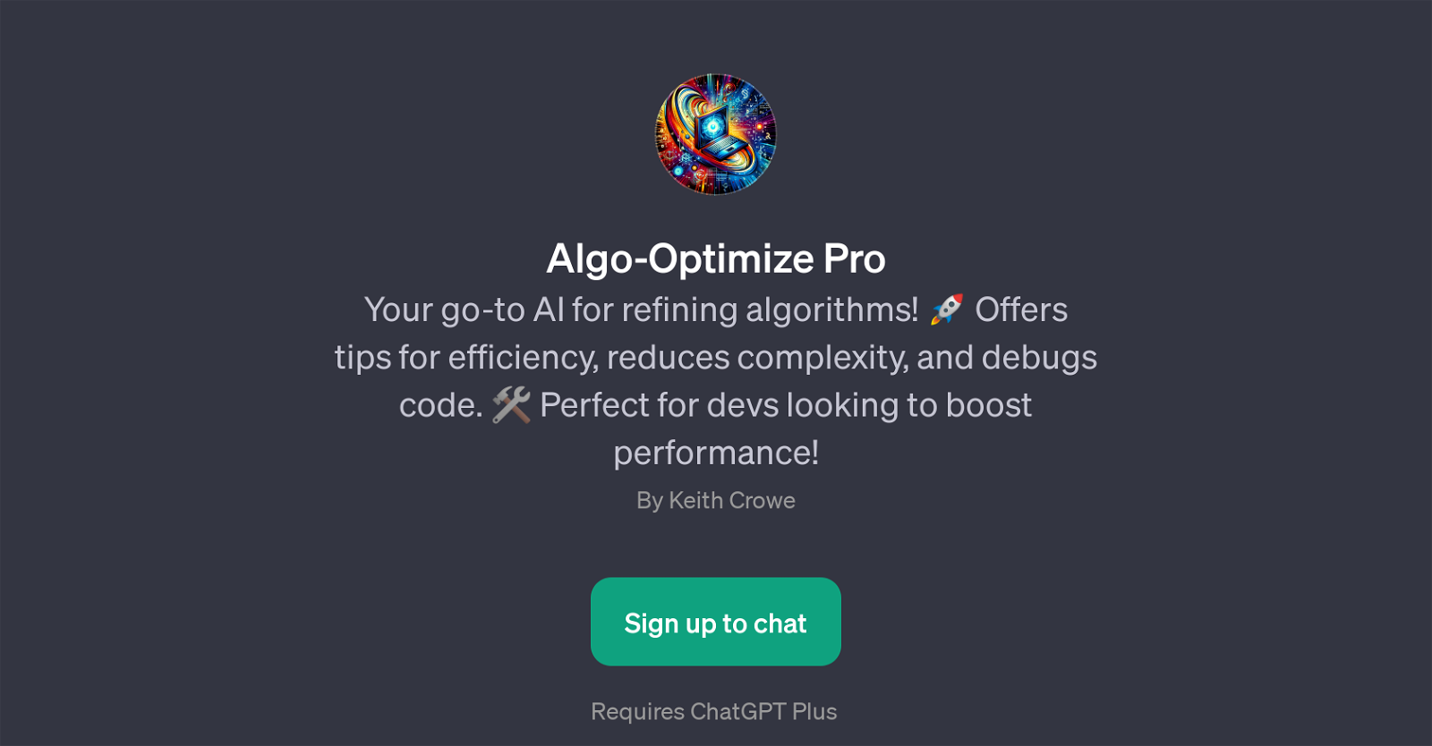 Algo-Optimize Pro website