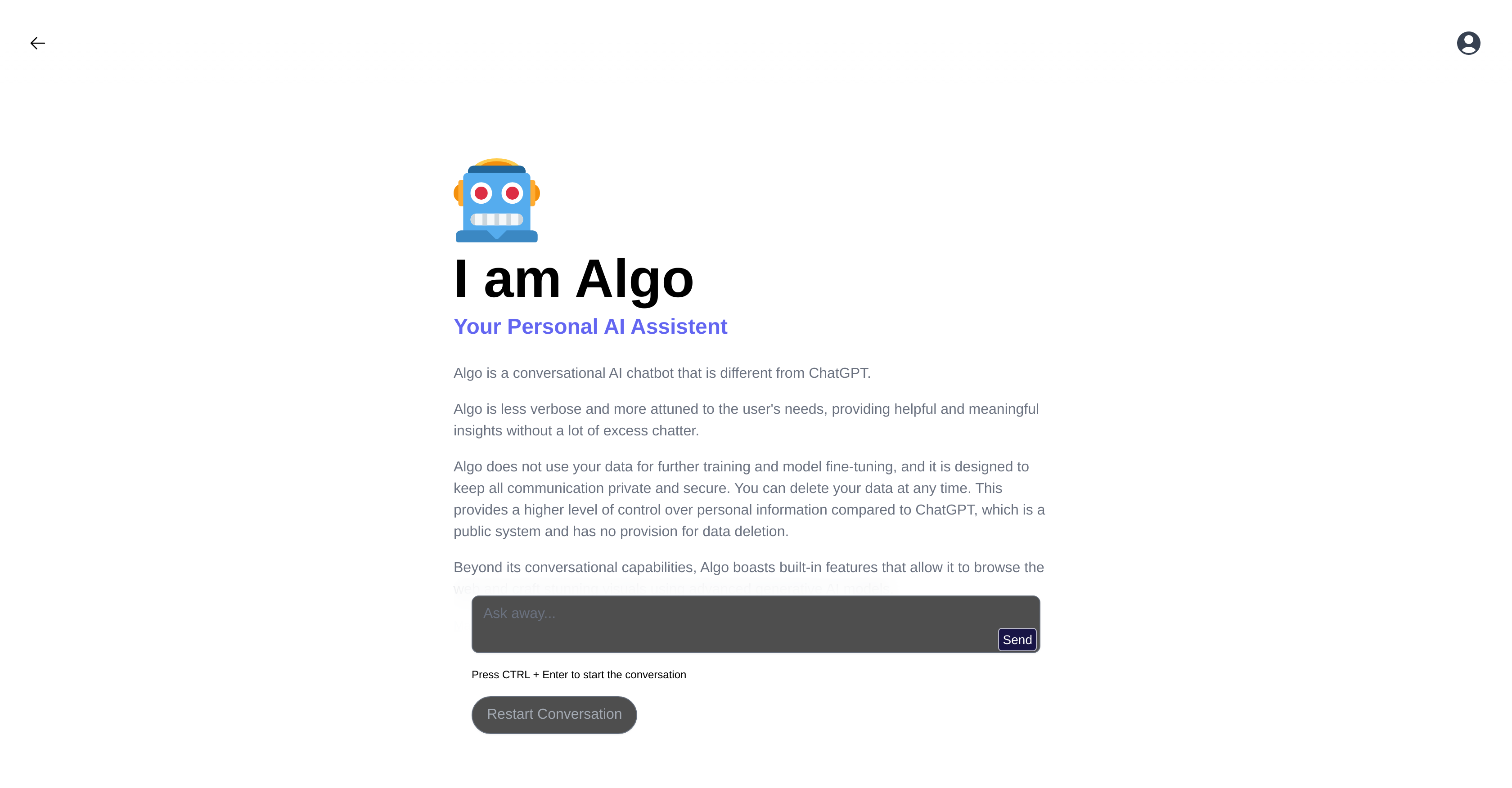 Algo website