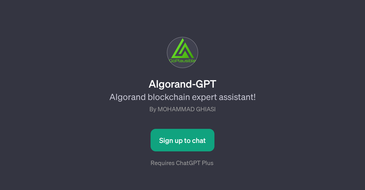 Algorand-GPT website