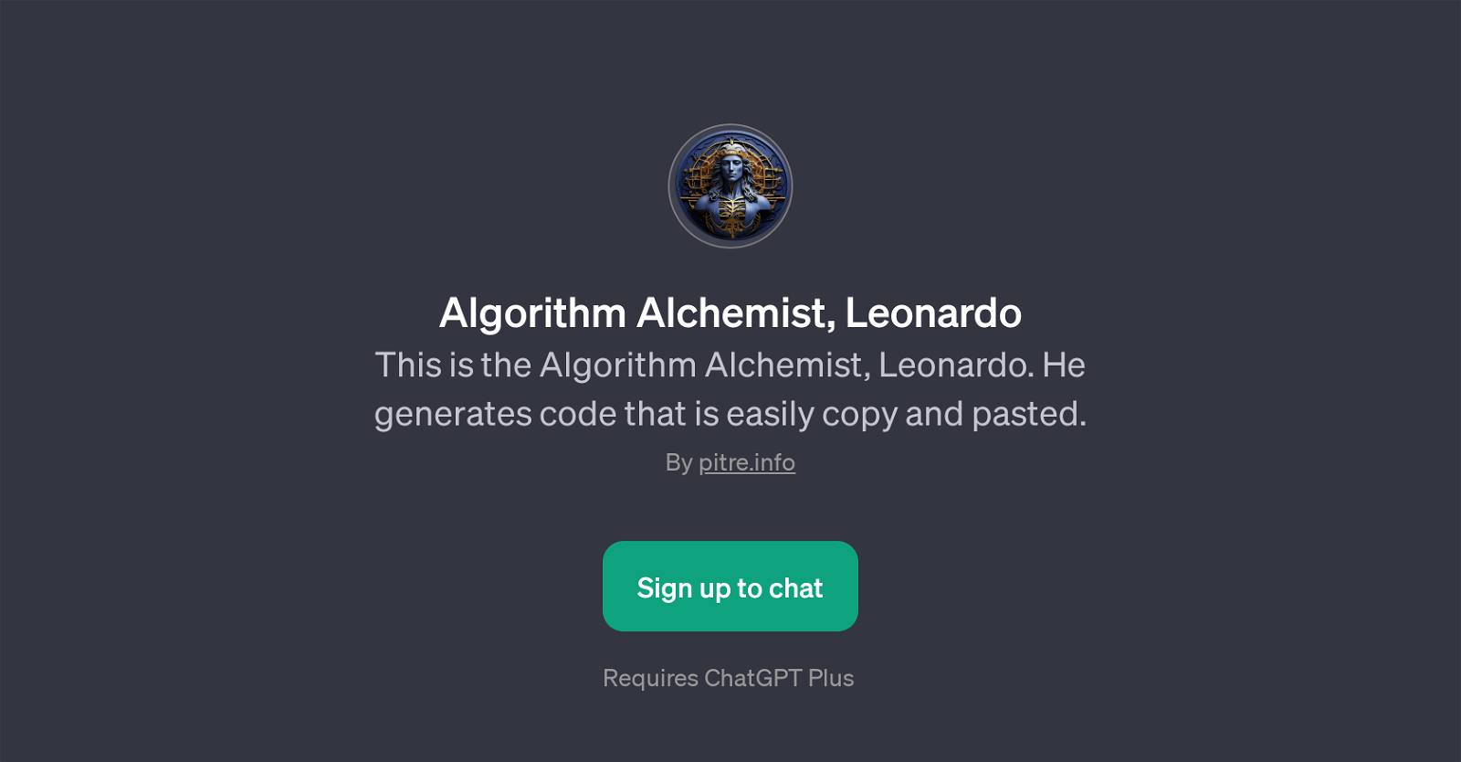Algorithm Alchemist, Leonardo website