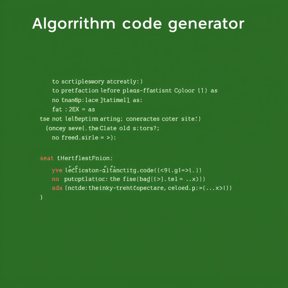 Algorithm code generator website