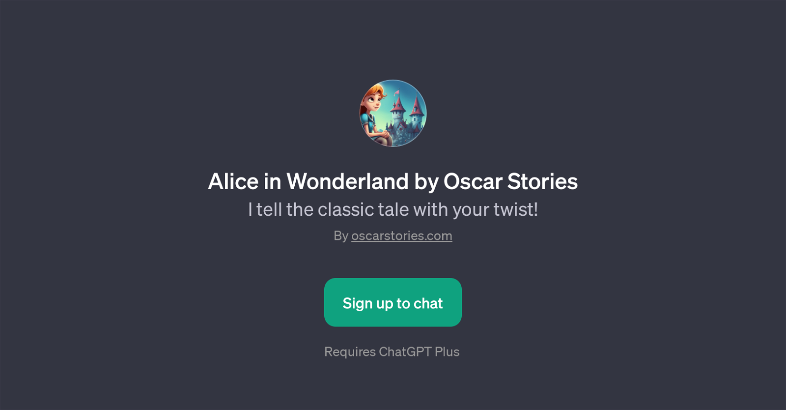 Alice in Wonderland by Oscar Stories website