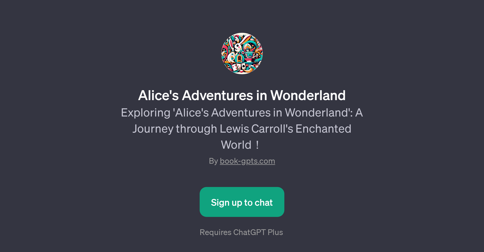 Alice's Adventures in Wonderland website