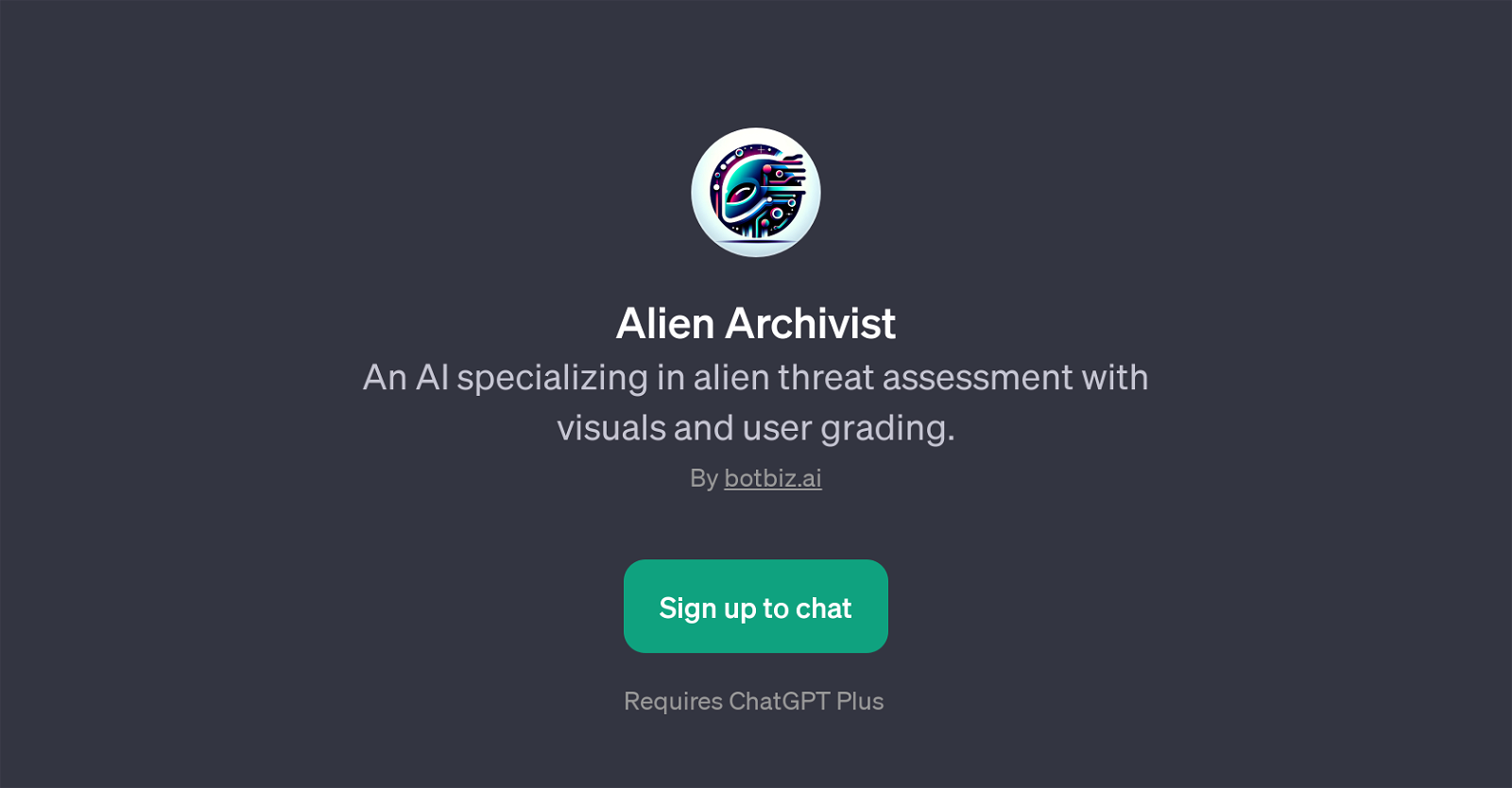 Alien Archivist website