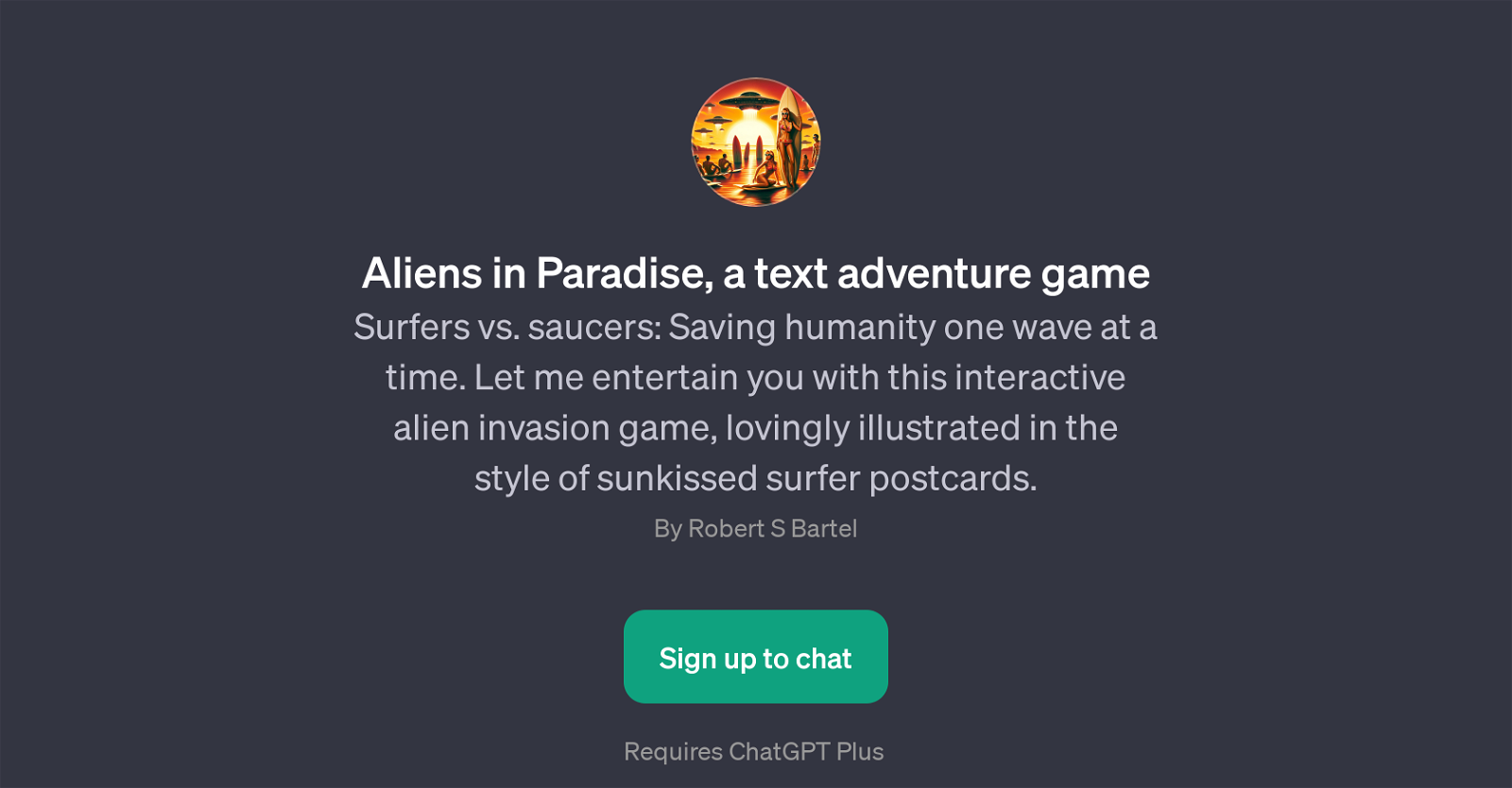 Aliens in Paradise website