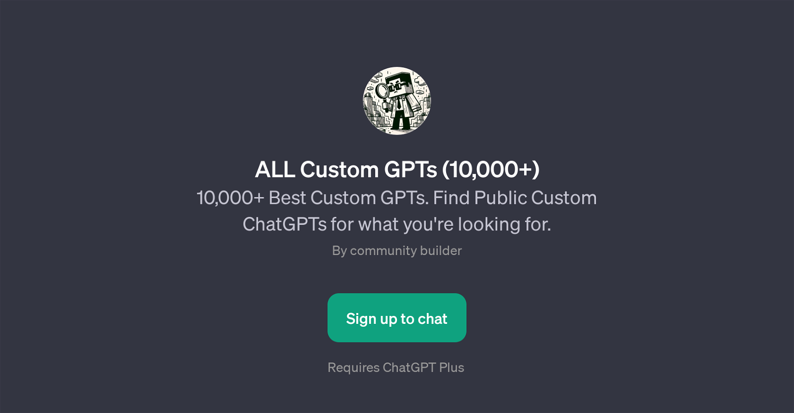 ALL Custom GPTs website