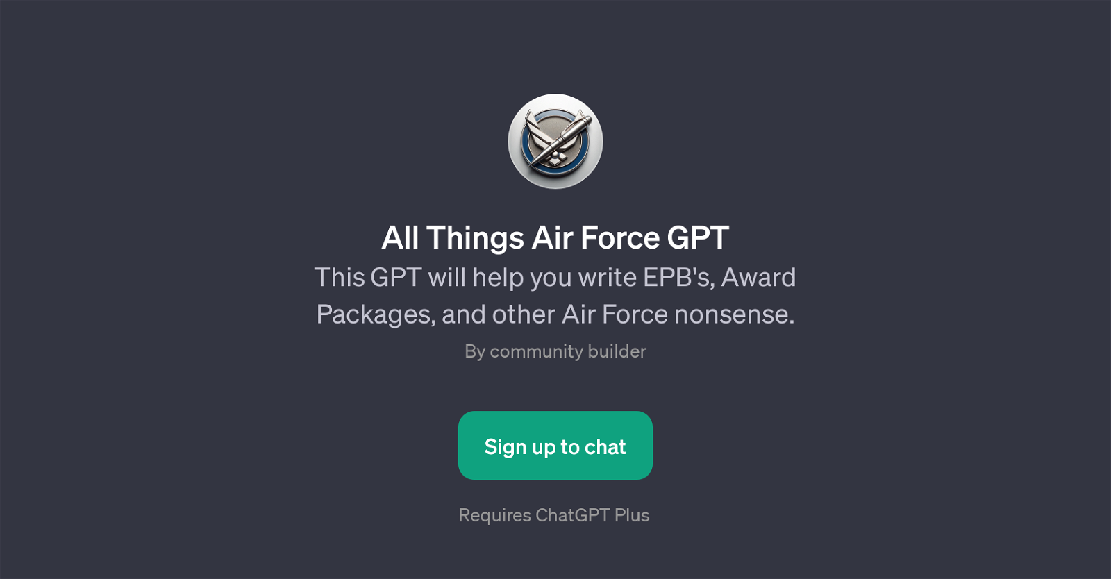 All Things Air Force GPT website