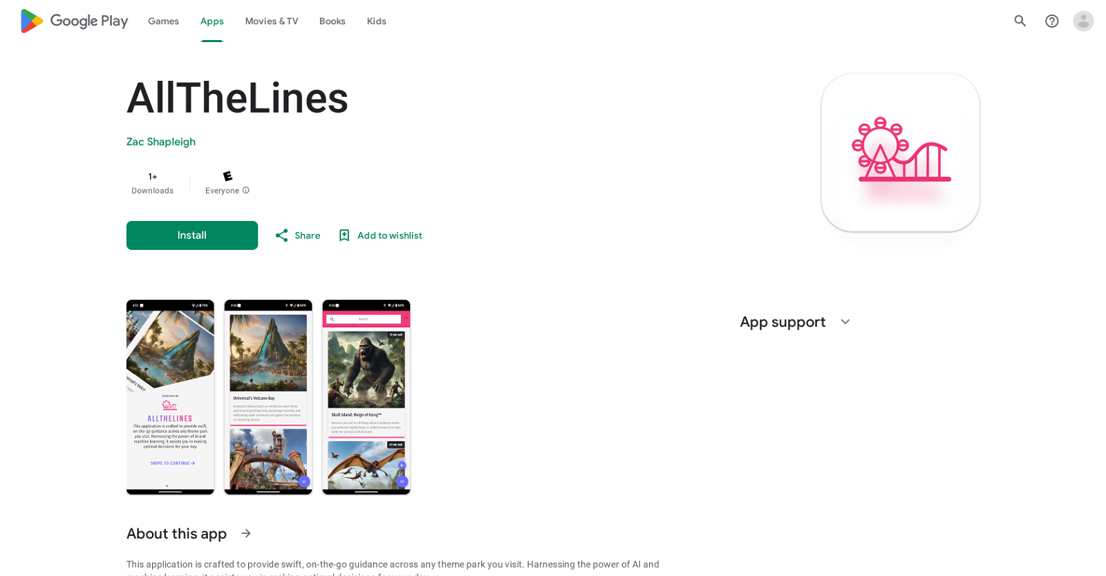 AllTheLines website