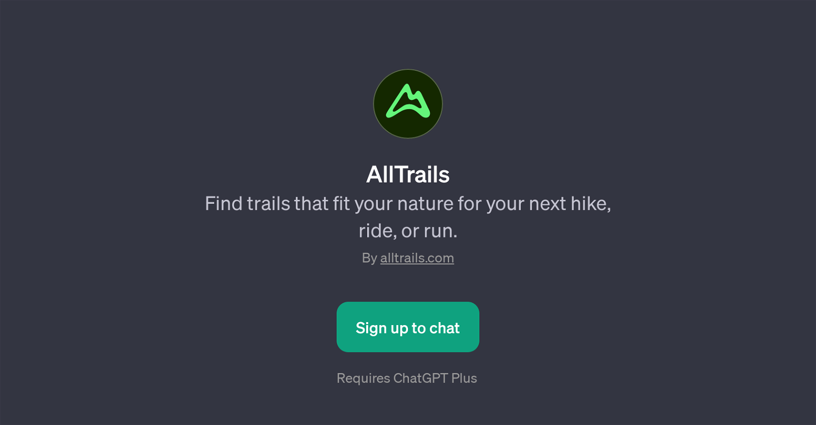 AllTrails website