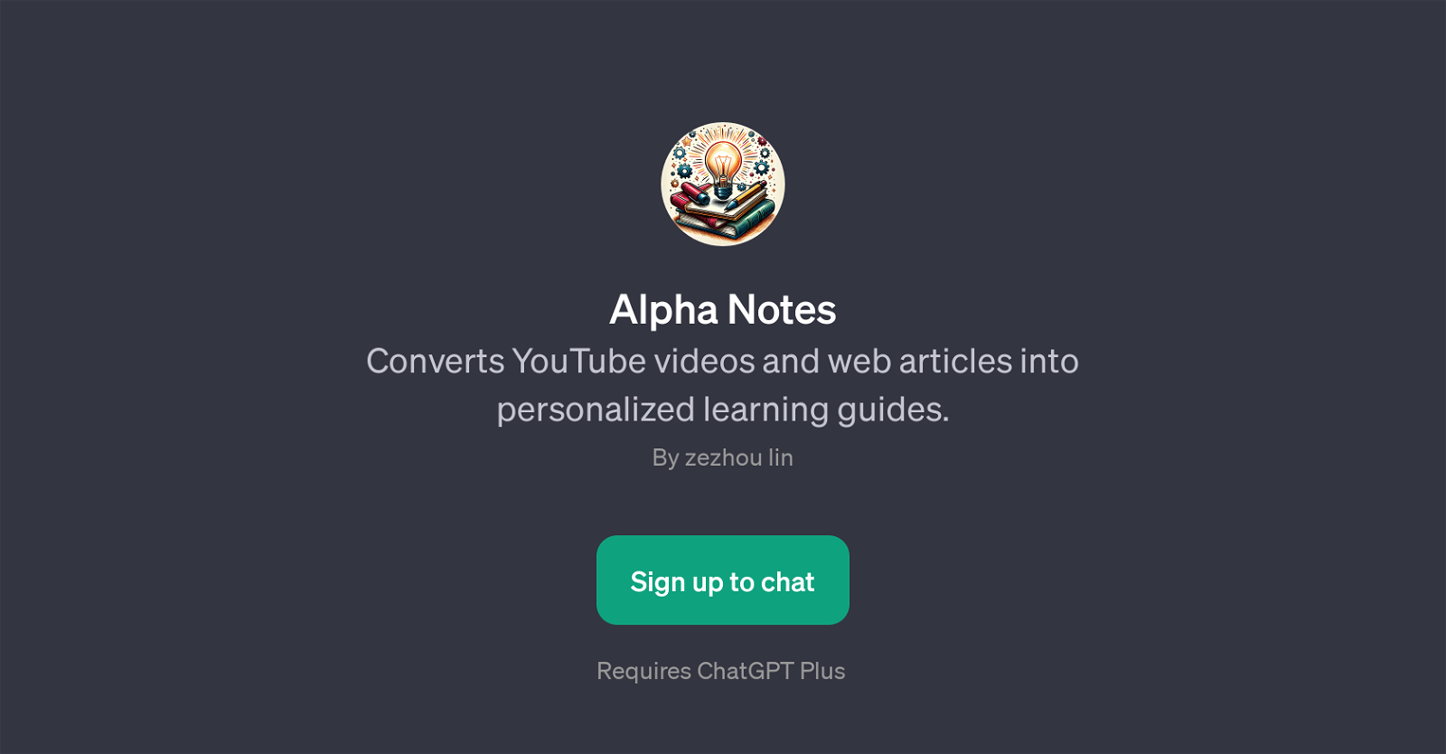 Alpha Notes website