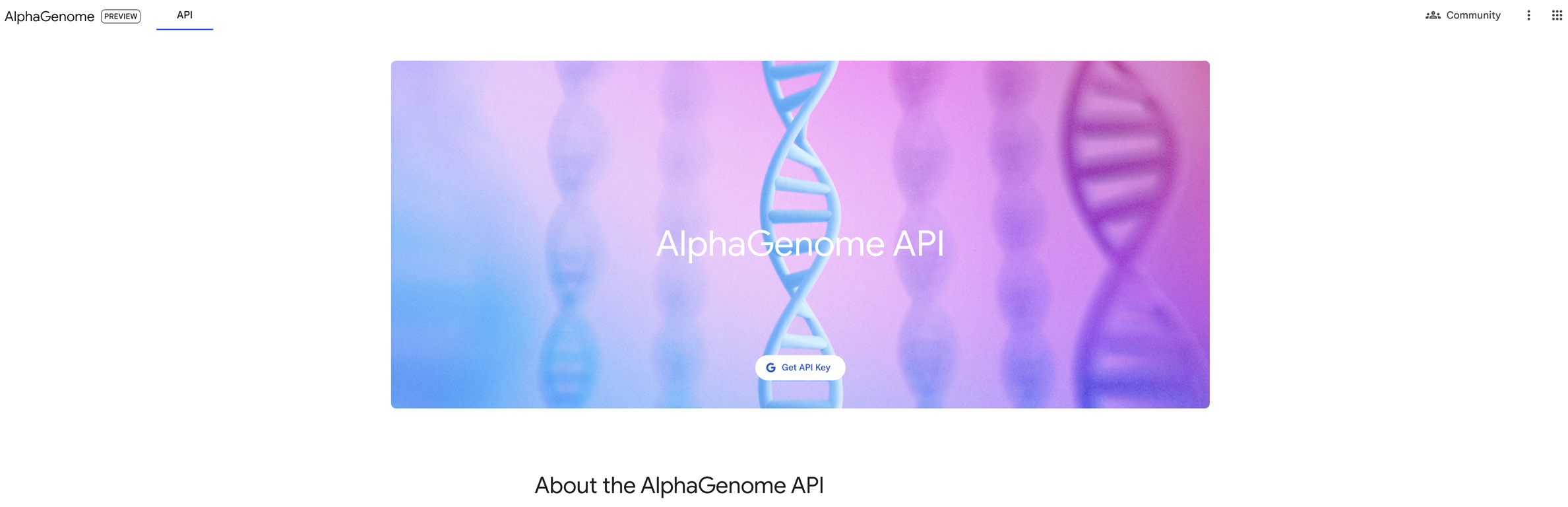 AlphaGenome website