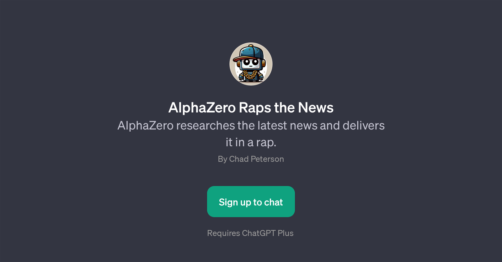 AlphaZero Raps the News website