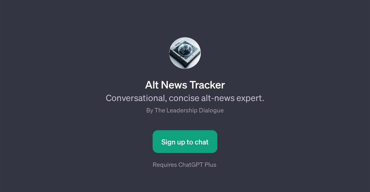 Alt News Tracker website