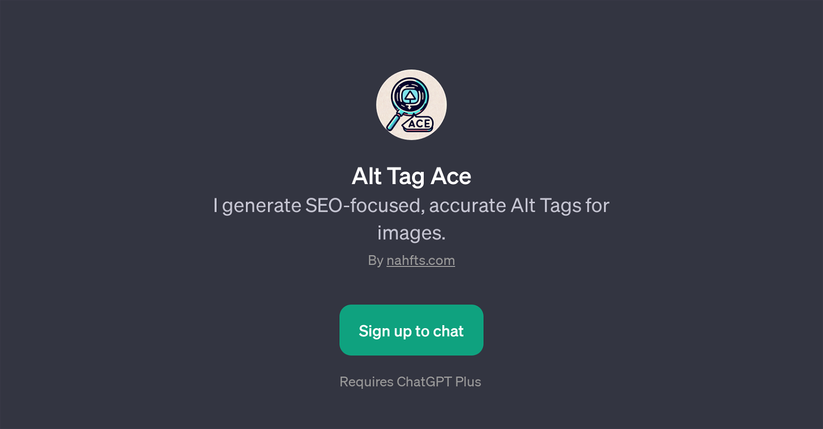 Alt Tag Ace website