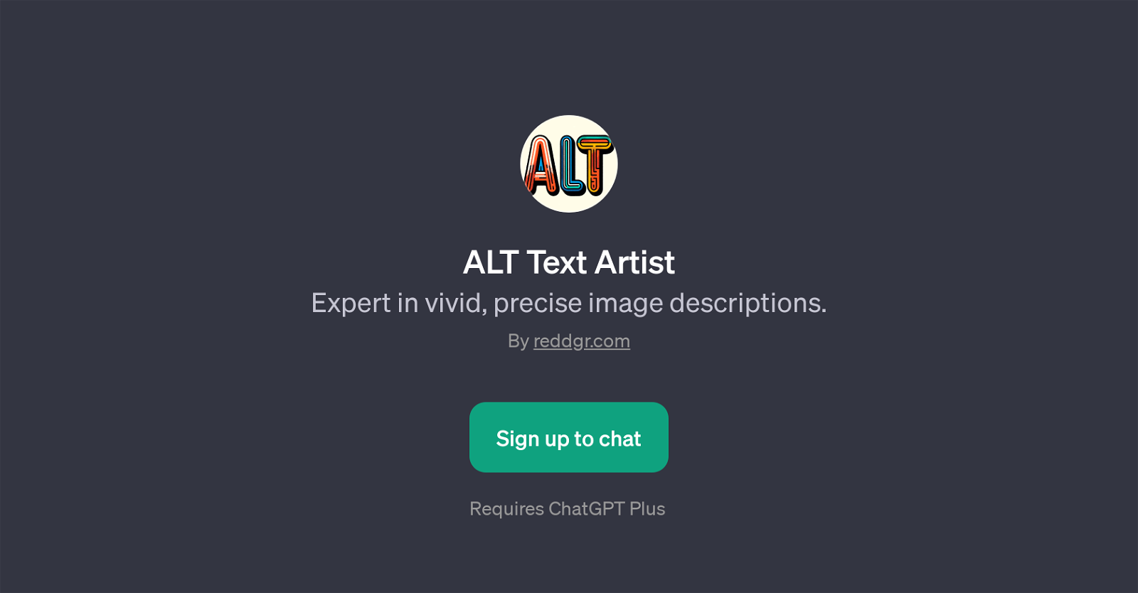 ALT Text Artist website