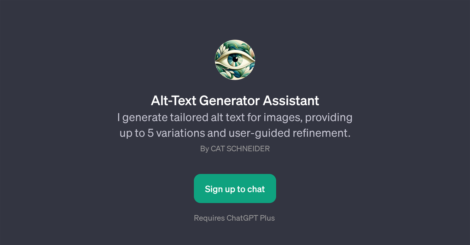 Alt-Text Generator Assistant website