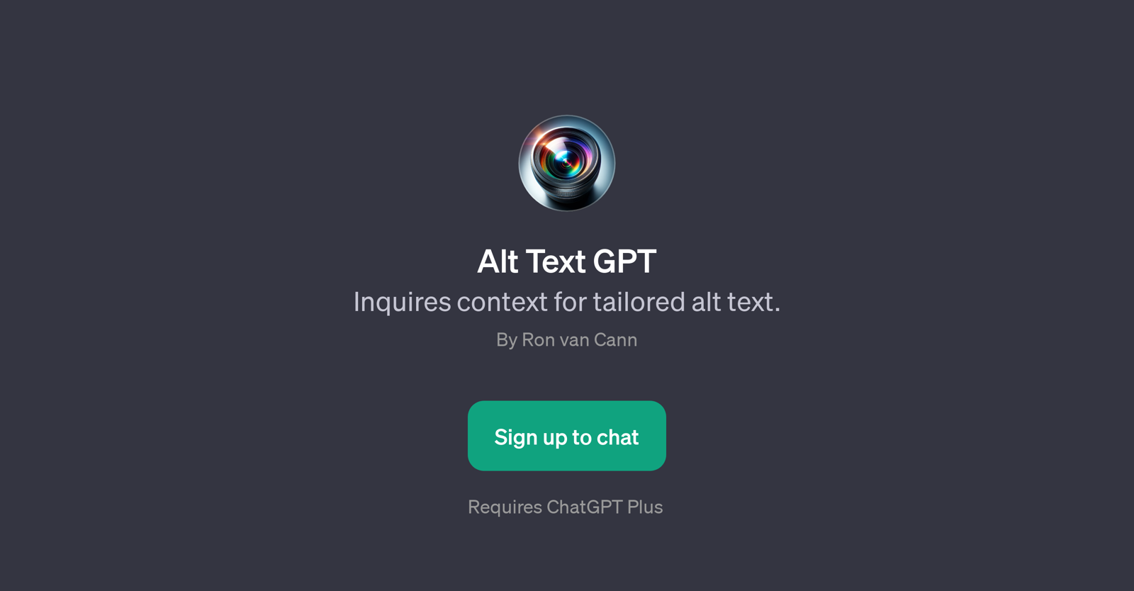 Alt Text GPT website