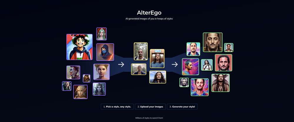 Alter Ego AI website