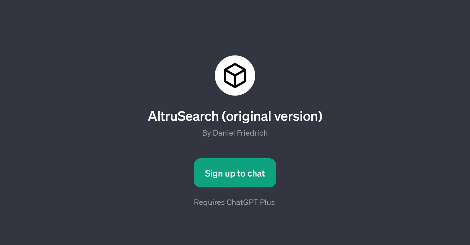 AltruSearch (original version) website